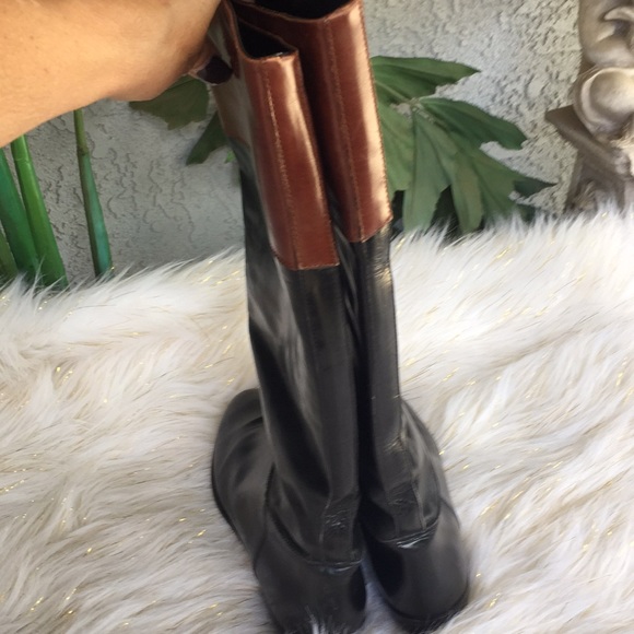 Gucci black and brown boots size 71/2 - Picture 5 of 7